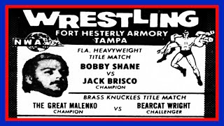 Bearcat Wright vs The Great Malenko  Bearcat Wright vs Jack Brisco March 28th 1972 [upl. by Nola]