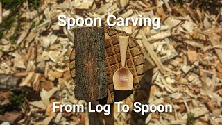 Carving a spoon by hand  full process [upl. by Bate]