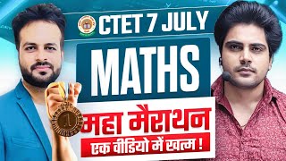 CTET 7 JULY 2024 MATHS MARATHON by Sachin Academy live 8pm [upl. by Eniamaj548]