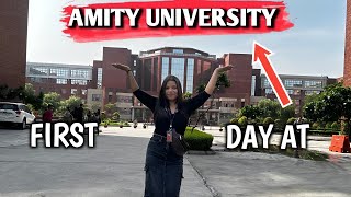 My First Day at Amity University Noida Vlog  Indemnity bond [upl. by Nanoc]