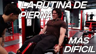 HACIENDO LA RUTINA DE PIERNA MAS INTENSA DE TODAS  ENTRENANDO COMO TOM PLATZ POR 1 DIA [upl. by Barbuto]