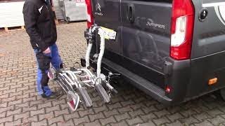 VanSwing schwenkbarer EBike Adapter bis 60KG für Ducato Jumper Boxer ab Bj 2006 [upl. by Seuqirdor]