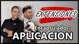 EXTENSIONES de cabello  Aplicación y Encapsulado  con Daniel Sandoval [upl. by Mallory]