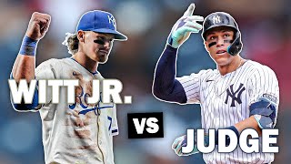 Bobby Witt Jr vs Aaron Judge for AL MVP [upl. by Paulina]