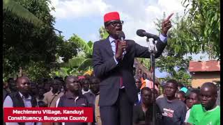 WATCH WHAT KIMILILI MP HON DIDMUS BARASA SPEAK AT MECHIMERU VILLAGE [upl. by Aisiram226]