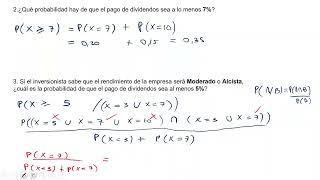 Clase Variable Aleatoria Discreta con condicionales  Caso aplicado a Inversiones [upl. by Priscella440]