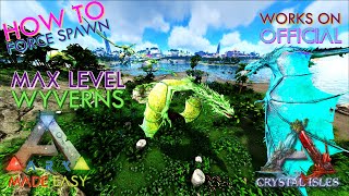 ✨Easy✨ Max Level Crystal Wyvern Taming  Crystal Isles  ARK Made Easy [upl. by Neirod]