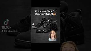 AIR JORDAN 4 BLACK RETURNS IN 2025👀🔥 sneakers upcomingsneakers [upl. by Korb]