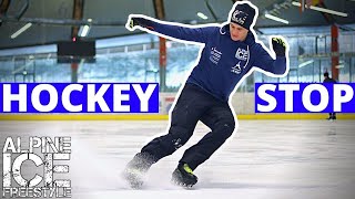 Hockey Stop in 3 Minutes  Learn to Stop on Ice  Tutorial [upl. by Anais]