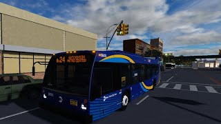 MTA RBLX 2018 NovaBus LFS SmartBus 8618 on the Bx24 [upl. by Jacy]