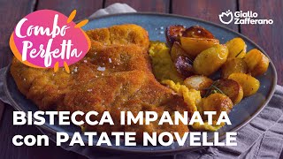 BISTECCA IMPANATA con PATATE NOVELLE  IRRESISTIBILE SALVACENA🤤🍴 [upl. by Ahsena]