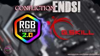 RGB Fusion and GSkill Trident Z Lighting Control Work Independently  How to Make them Do it [upl. by Rede]