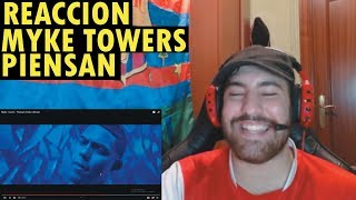 Myke Towers  Piensan Video Oficial REACCIÓN [upl. by Connolly]