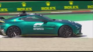 Bernd Maylander Crashes The Safety Car After Brake Failure  2024 Italian Grand Prix [upl. by Ysle]