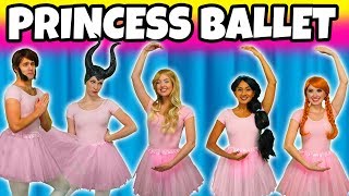 DISNEY PRINCESS BALLET DANCE Winter School Formal Ball with Jasmine Aurora Belle Anna and Elsa [upl. by Dinesh197]