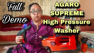 Agaro supreme High pressure washer  Jet washer for cars and two wheelers  Roopa Prabhakar reviews [upl. by Enar]