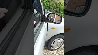 Nissan Micra K11 Remove Door Mirror Wing Mirror [upl. by Finella]