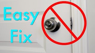 How To Fix a Door That Wont Latch Its Simpler Than You Think [upl. by Evilo]