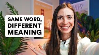 Same words different meanings  Pronunciation and definition changes [upl. by Tareyn]