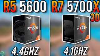 Ryzen 5 5600 vs Ryzen 7 5700X3D  Big Difference [upl. by Bascio]