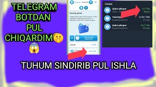 TELEGRAMDA PUL ISHLASH 2024  TELEGRAM BOTDAN PUL CHIQARDIM [upl. by Honora]