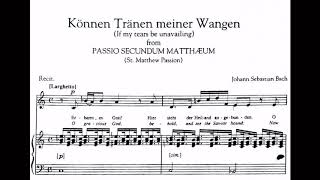 Können Tränen meiner Wangen in G minorJ S Bach Piano Accompaniment  Instrumental Karaoke [upl. by Loria]