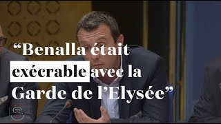 quotBenalla était exécrable avec la Garde de lElyséequot pour Alliance Police Nationale [upl. by Dlabihcra390]