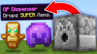 Minecraft but dispensers drop OP items [upl. by Publus11]