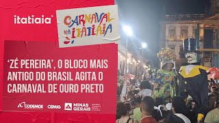 BLOCO DO ZÉ PEREIRA AGITA A NOITE DO CARNAVAL EM OURO PRETO [upl. by Horton604]