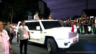 Presiden Prabowo Tiba di Akmil Magelang 24 Okt 2024 [upl. by Eanerb]