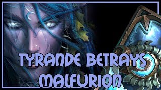 Hearthstone Tyrande betrays Malfurion razakus priest [upl. by Yllim]