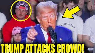 Trump ATTACKS Crowd As Speech Takes SHOCKING Turn [upl. by Ursala]