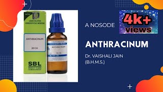 Anthracinum  Homoeopathic medicine [upl. by Johna]