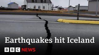 Iceland bracing for volcanic eruption as earthquakes hit  BBC News [upl. by Awhsoj575]