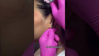 5 Piercings in 1 Sitting Using Base Laboratories Hypochlorous Acid Spray for Piercing Aftercare [upl. by Anidnamra]