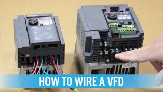 How to wire a VFD  variable frequency drive [upl. by Aihsena]