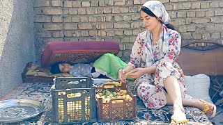 Drying Fruits for Winter  Traditional Methods in Rural Life [upl. by Karr]