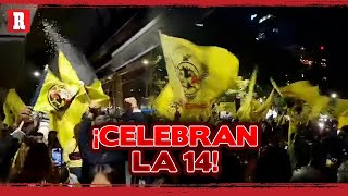 Los AMERICANISTAS se apoderan de las calles de MÉXICO tras GANAR LA 14 [upl. by Verlie737]