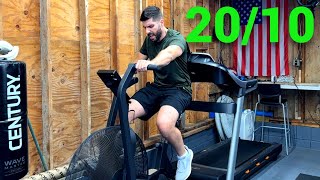 Train With Me 1  4 Minute HIIT Rogue Echo Bike Workout [upl. by Sahc]