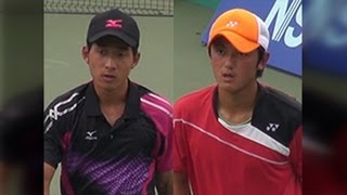 全日本ジュニアテニス選手権 12 U18 決勝 河内一真 VS 後藤翔太郎 [upl. by Linson115]