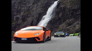 Lamborghini Avventura 2018  road trip en Norvège [upl. by Armillas]