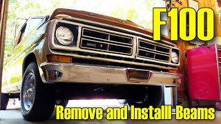 F100 How To Remove and Install Twin I Beam Suspension 455 Autorestomod [upl. by Seagrave]