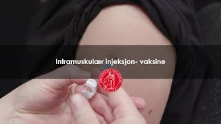 Intramuskulær injeksjon vaksine [upl. by Gunas292]