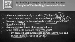 Fat Feeding Strategies to Maximize Returns by Dr Tom Jenkins Clemson University [upl. by Hortensia]