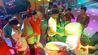 রাস উৎসব নবদ্বীপ জাতীয় সঙ্ঘ radhe sham dhol tasa 👌👌 menasarkar9328 [upl. by Minna]