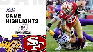 Vikings vs 49ers Divisional Round Highlights  NFL 2019 Playoffs [upl. by Ttehr]