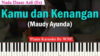 Maudy Ayunda – Kamu amp Kenangan Karaoke Piano Ost Habibie amp Ainun 3 [upl. by Dnomder]