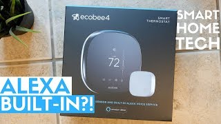 ecobee4 Review Best Smart Thermostat with Alexa BuiltIn [upl. by Ybab]