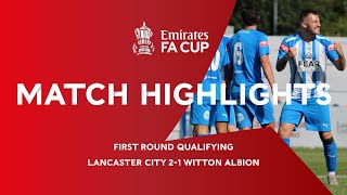 Match Highlights  Lancaster City vs Witton Albion [upl. by Refinej721]