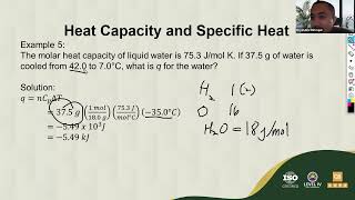 heat capacity and specific heat lecture ESCI 100 [upl. by Eniaral]